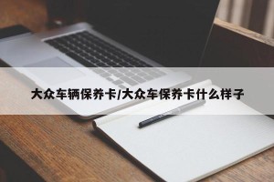 大众车辆保养卡/大众车保养卡什么样子